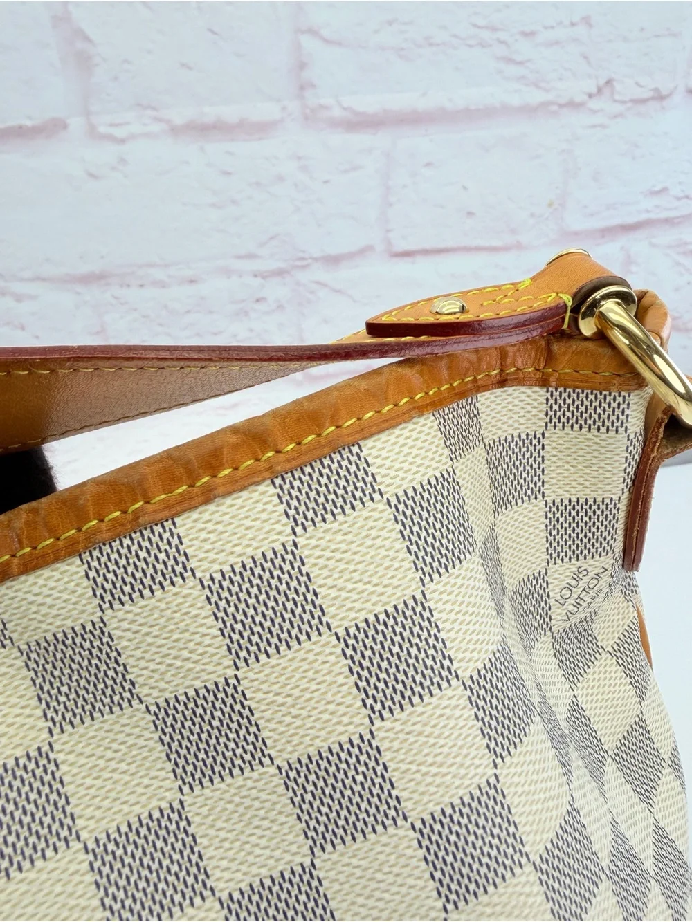 Louis Vuitton Damier Azur Delightful PM Pink